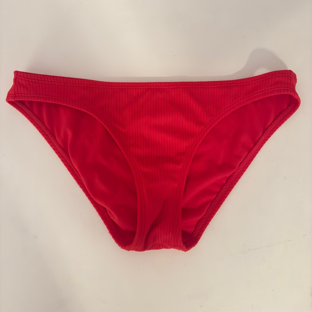 Red bathing suit bottoms